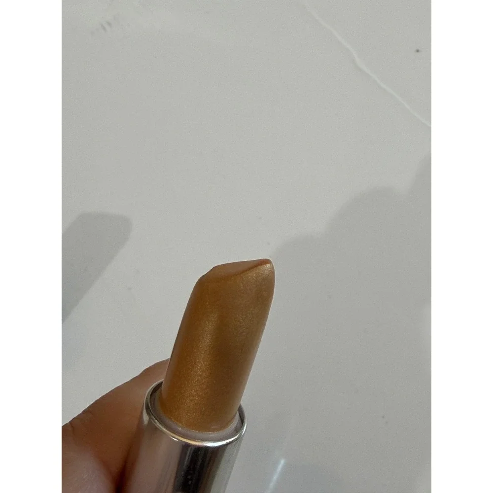Max Factor Lasting Color Lipstick Mustard Seed Gold Bronze Metallic Vintage Rare